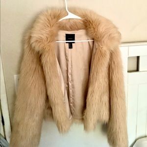 Faux fur coat